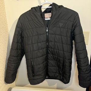 Kids 14 Guess Black Puffer Jacket